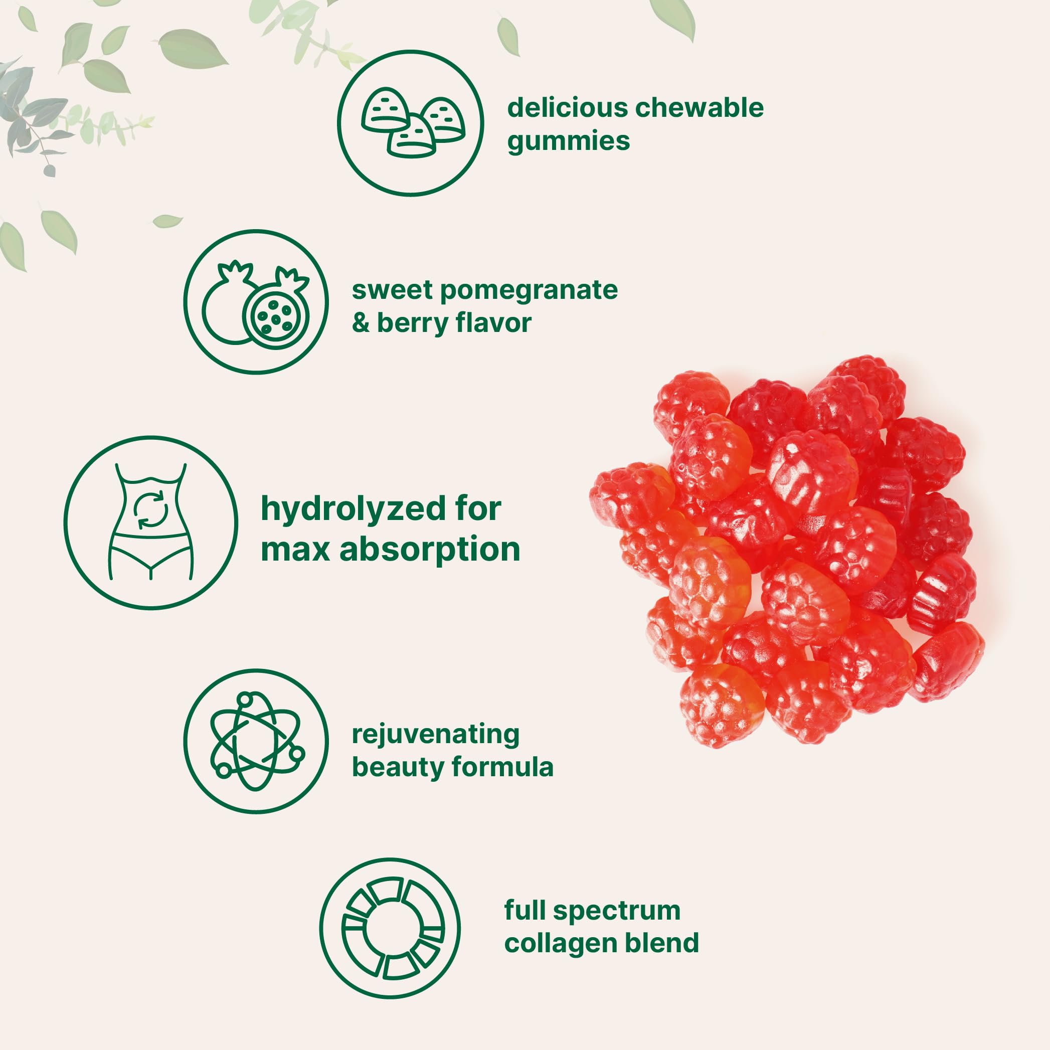Micro Ingredients Multi Collagen Gummies in a bowl suggest easy, tasty daily intake.