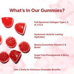 Micro Ingredients Multi Collagen Gummies label close-up shows non-GMO formula.