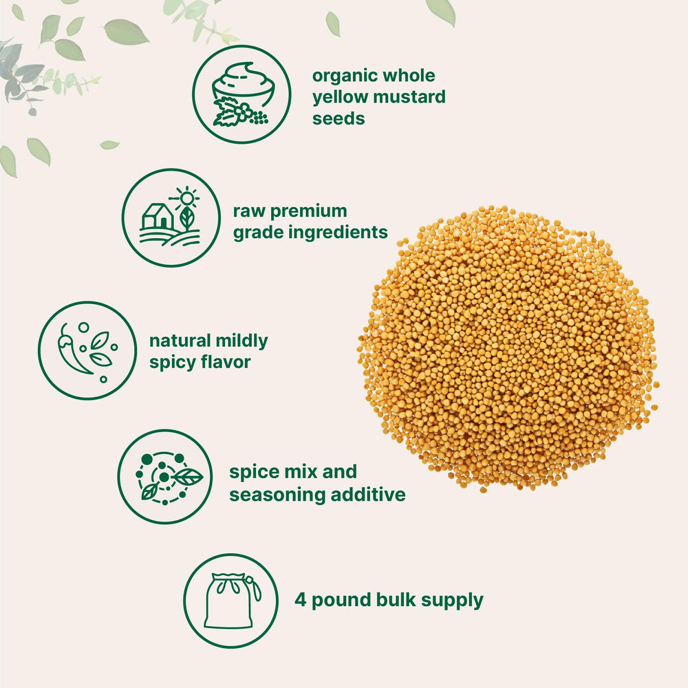 Micro Ingredients mustard seeds bulk bag for versatile everyday cooking.