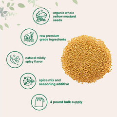 Micro Ingredients mustard seeds bulk bag for versatile everyday cooking.