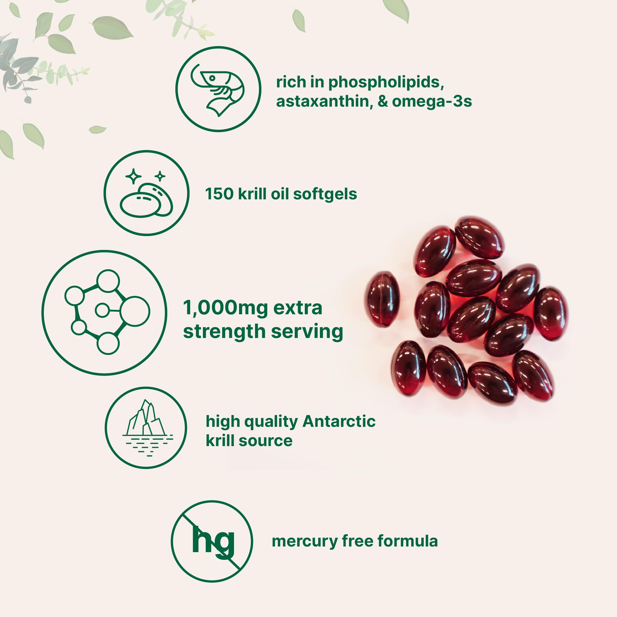 Natural phospholipids concept illustration for krill oil from Micro Ingredients.