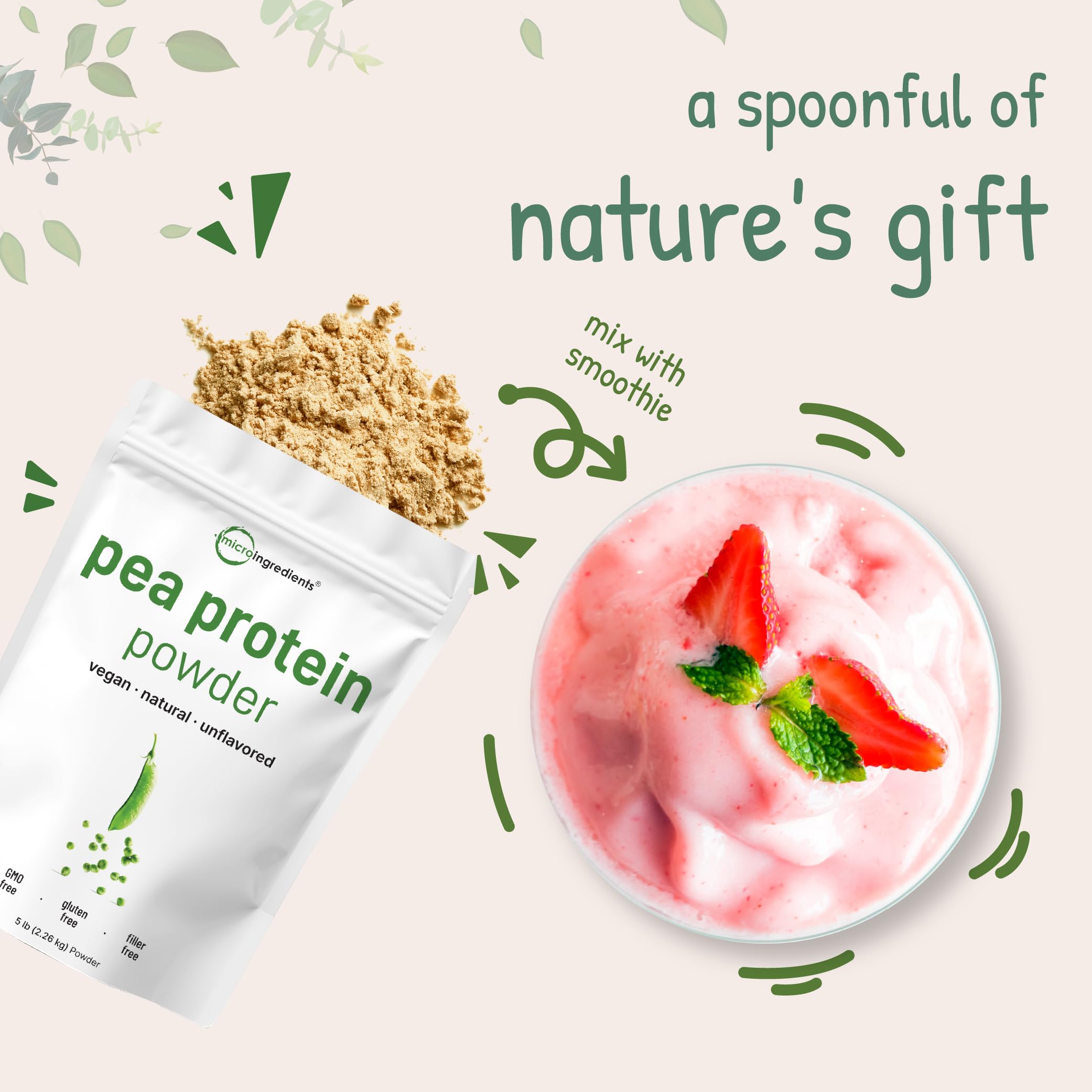 Micro Ingredients North American grown peas used in protein