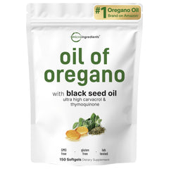 Micro Ingredients Oil of Oregano Softgels bottle for easy daily supplementation.