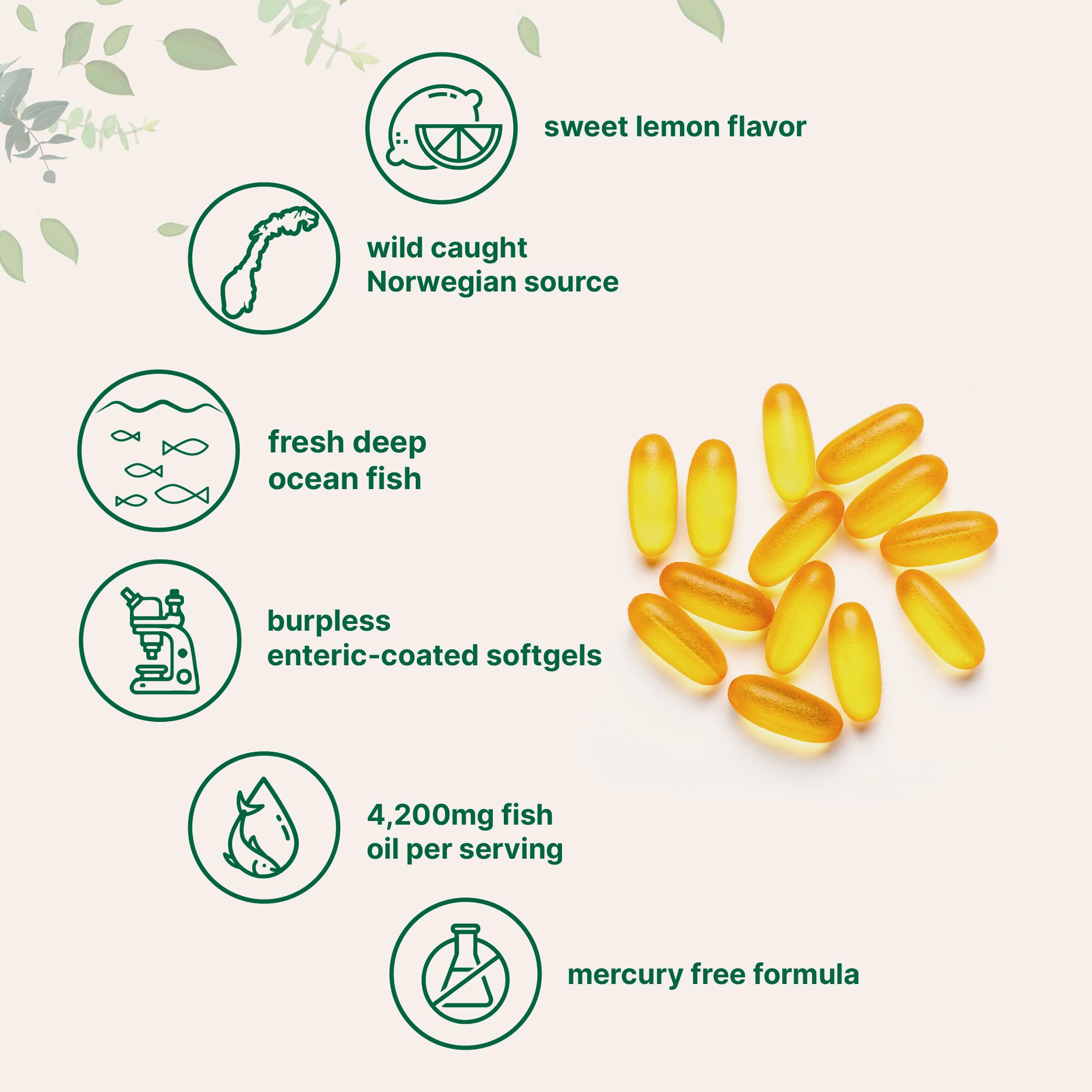 Micro Ingredients burpless enteric-coated omega-3 capsules for smoother digestion.