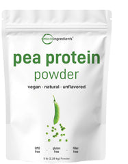 Micro Ingredients pea protein powder bag, versatile vegan protein for shakes