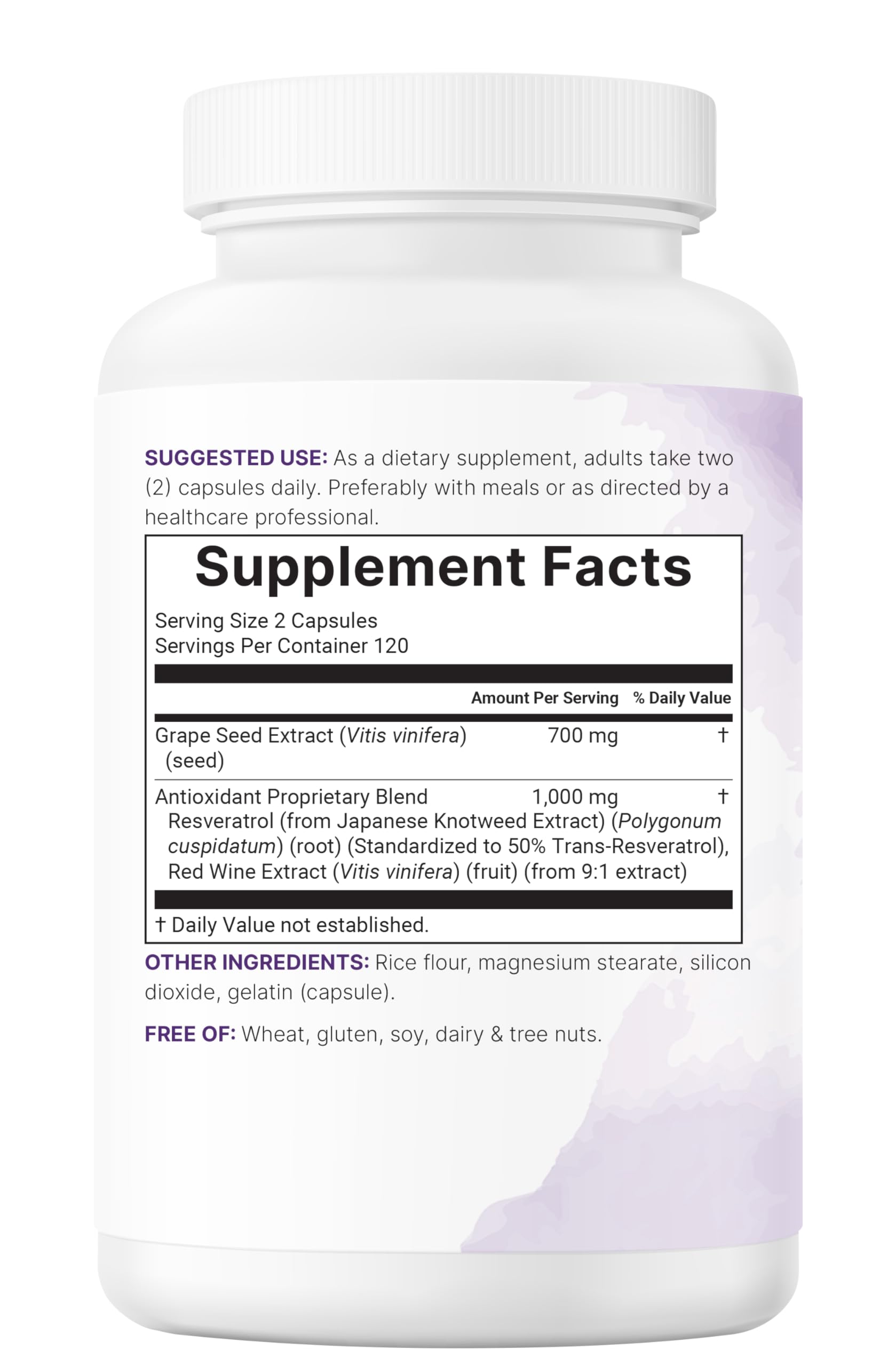 Infographic illustrating Micro Ingredients antioxidant polyphenol blend and benefits.
