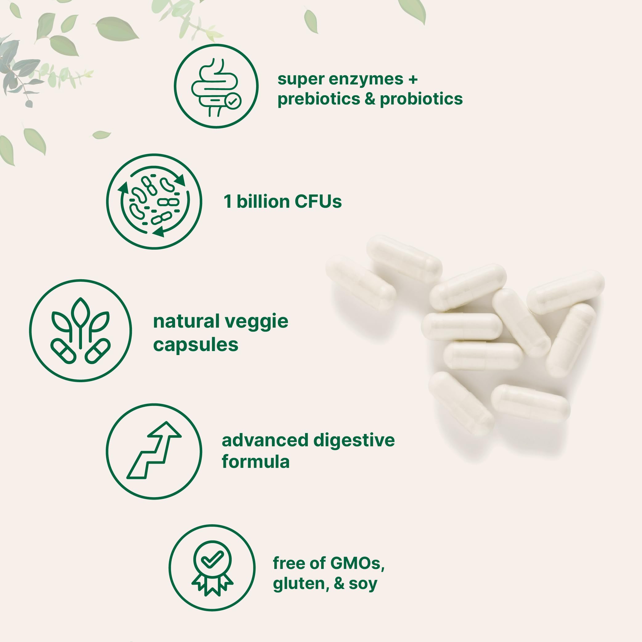Micro Ingredients probiotic capsules for daily gut health routine