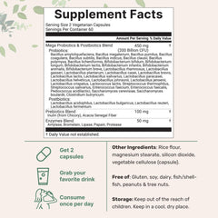 Micro Ingredients Probiotics 120 veggie capsules close-up for easy daily use.