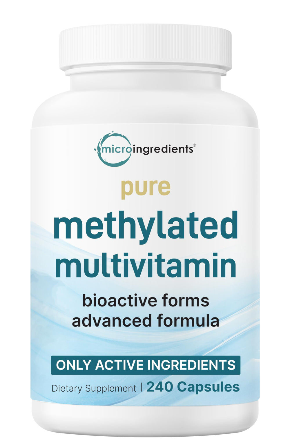 Micro Ingredients Pure Methylated Multivitamin bottle front for daily wellness