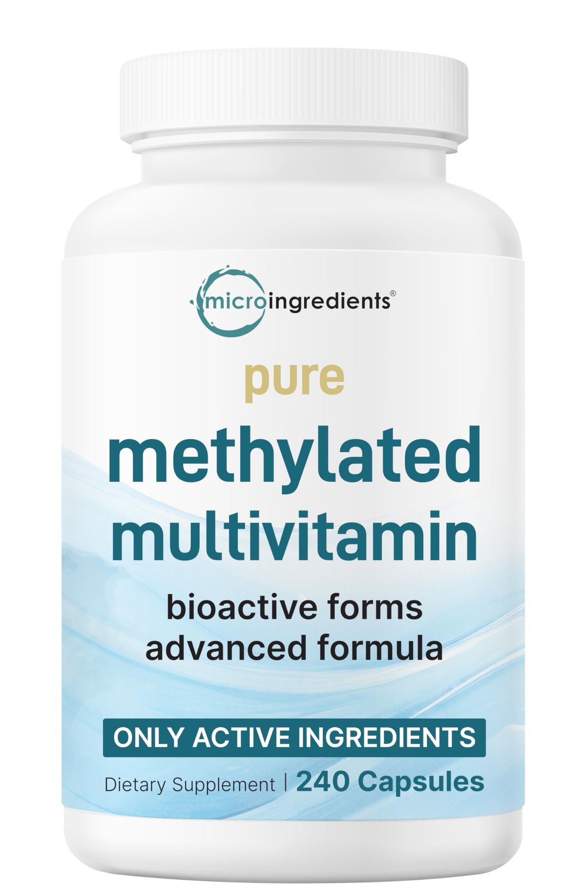 Micro Ingredients Pure Methylated Multivitamin bottle front for daily wellness