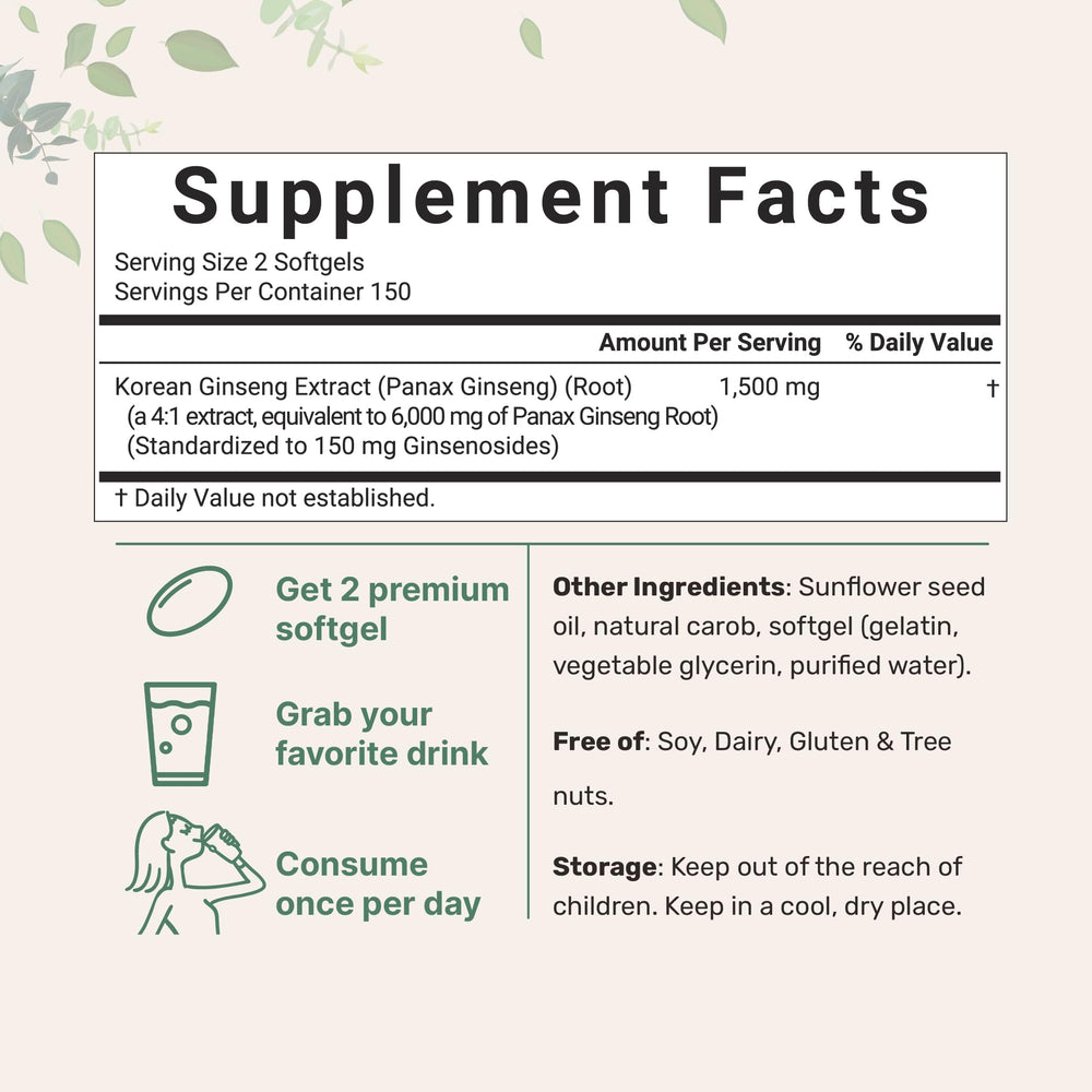 Micro Ingredients Red Panax Ginseng softgels closeup highlighting premium potency.