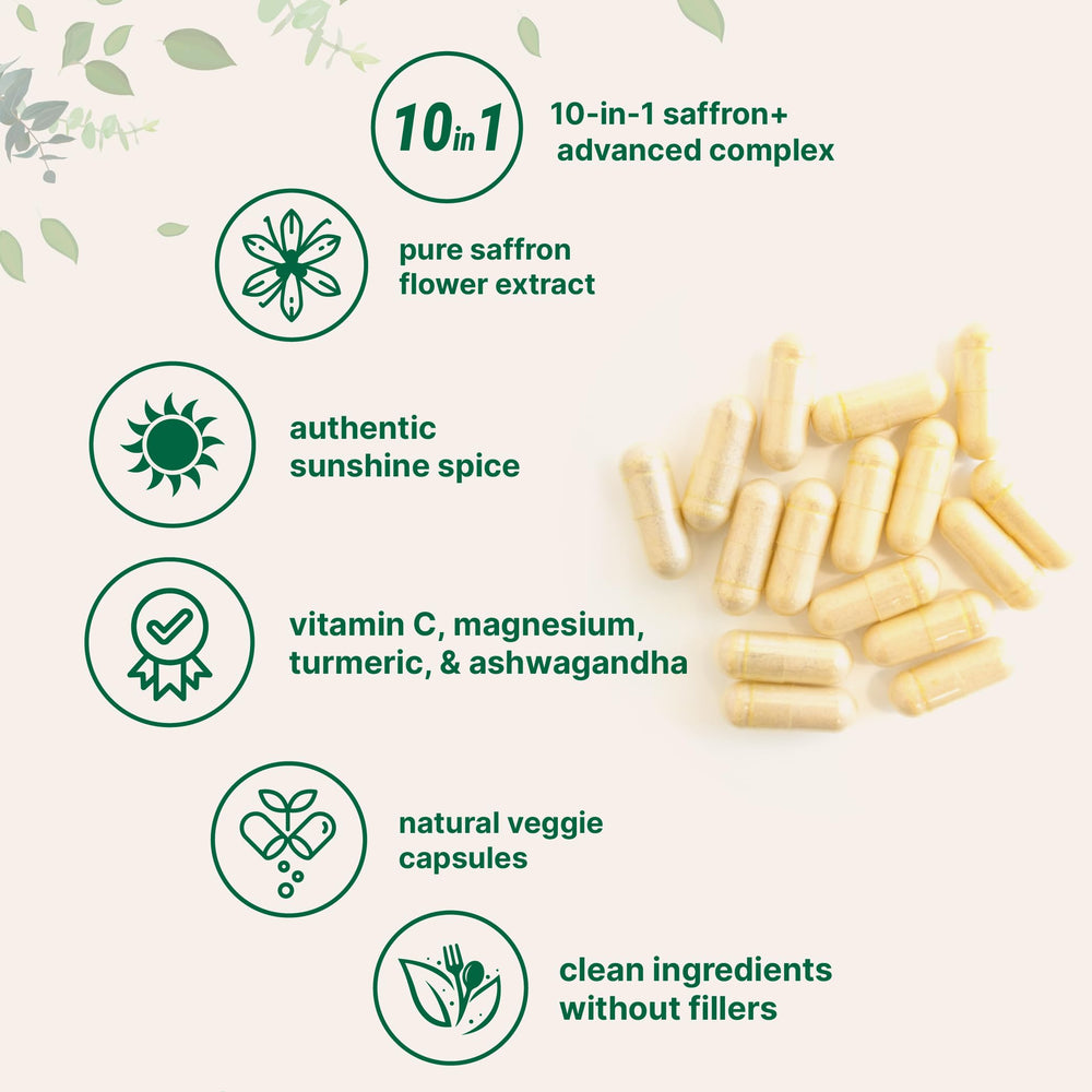 Micro Ingredients Saffron+ Advanced label closeup signals clean, third-party tested quality