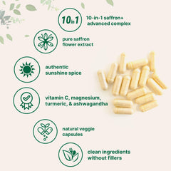 Micro Ingredients Saffron+ Advanced label closeup signals clean, third-party tested quality