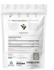 Product label on Micro Ingredients softgels bottle-back highlighting ingredients and potency.