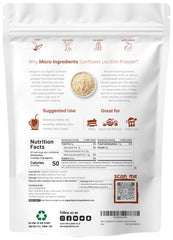 Micro Ingredients lecithin powder with scoop for precise daily portions