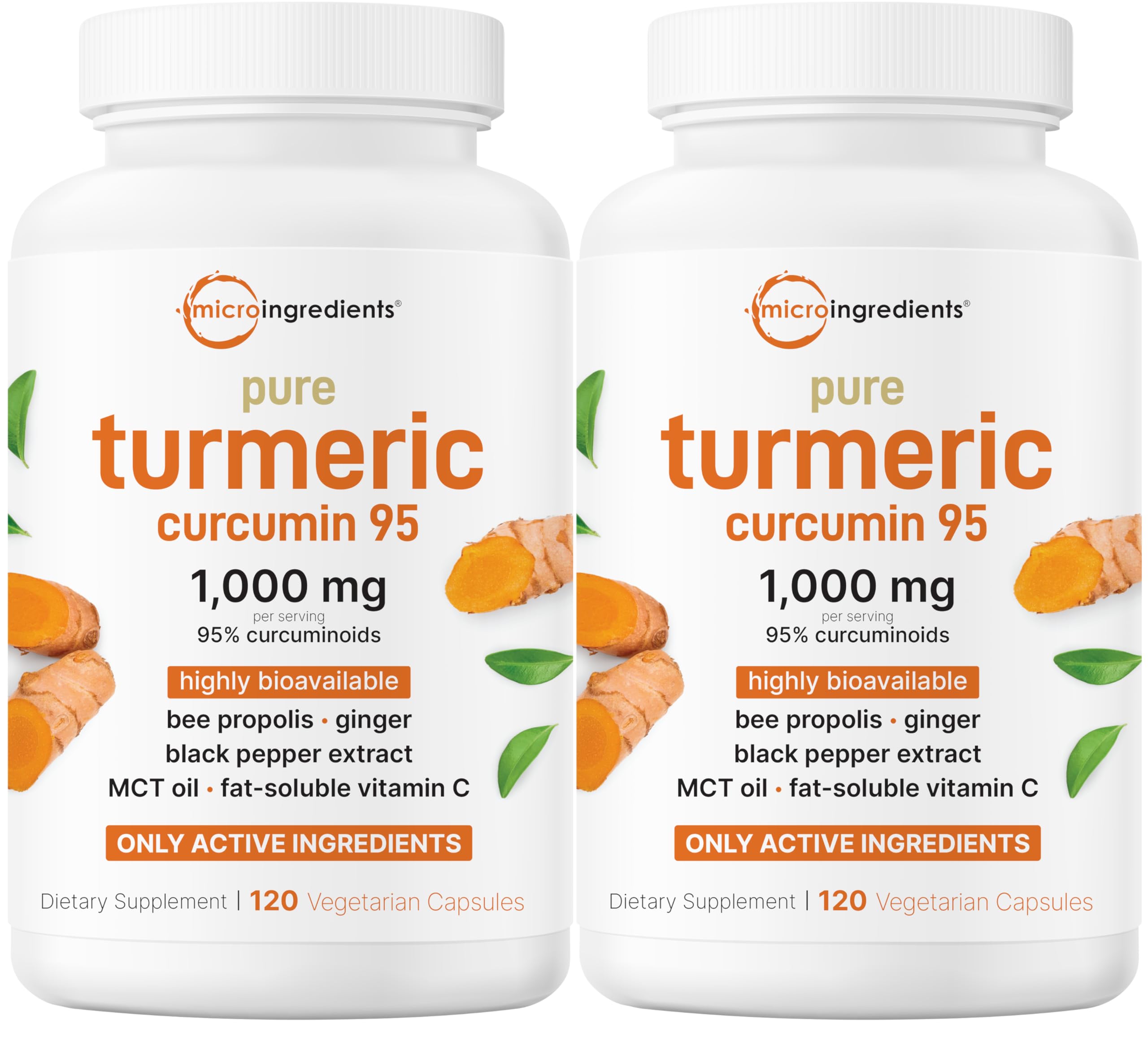 Micro Ingredients turmeric curcumin bottle front showing 1,000 mg potency