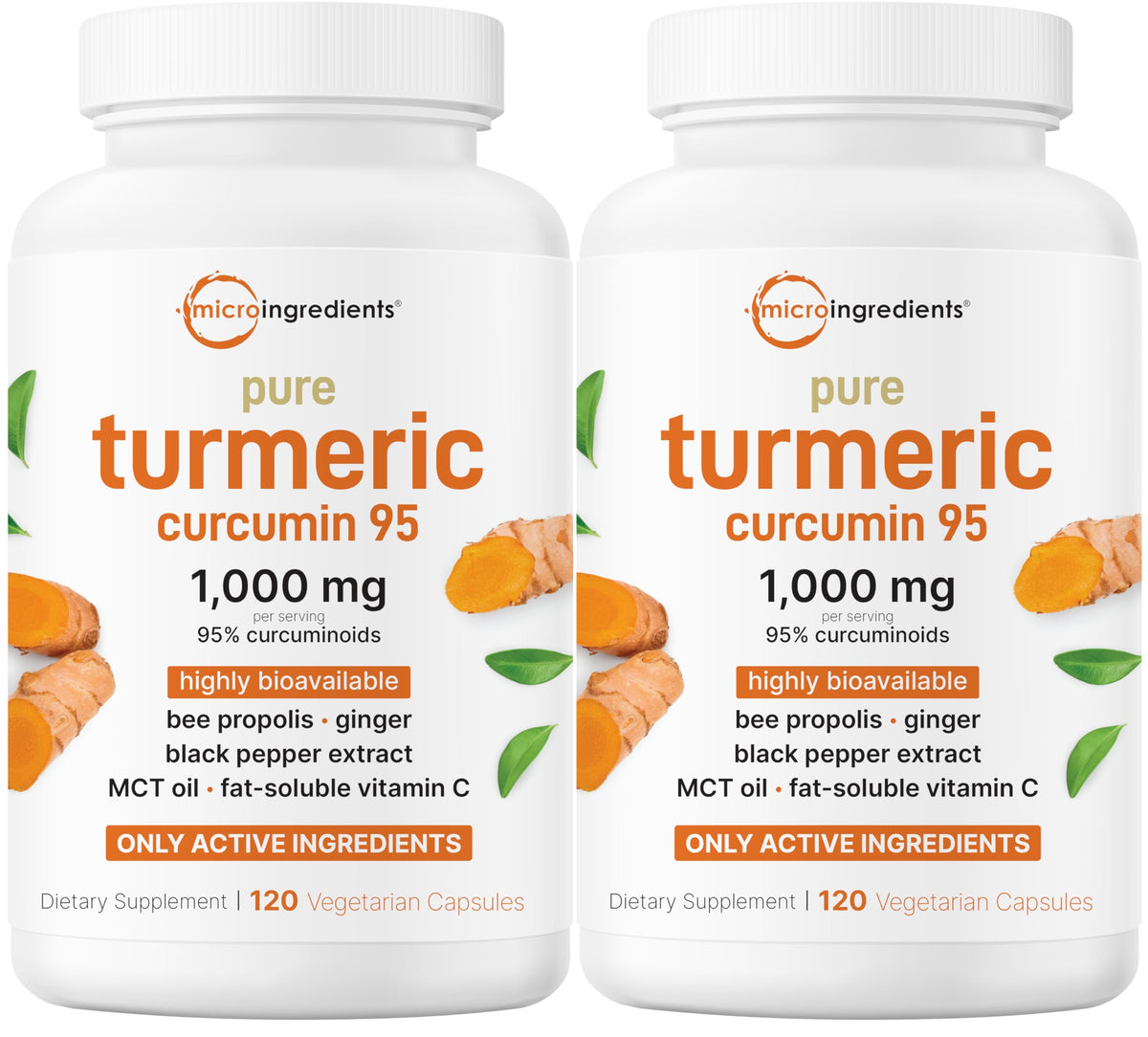 Micro Ingredients turmeric curcumin bottle front showing 1,000 mg potency