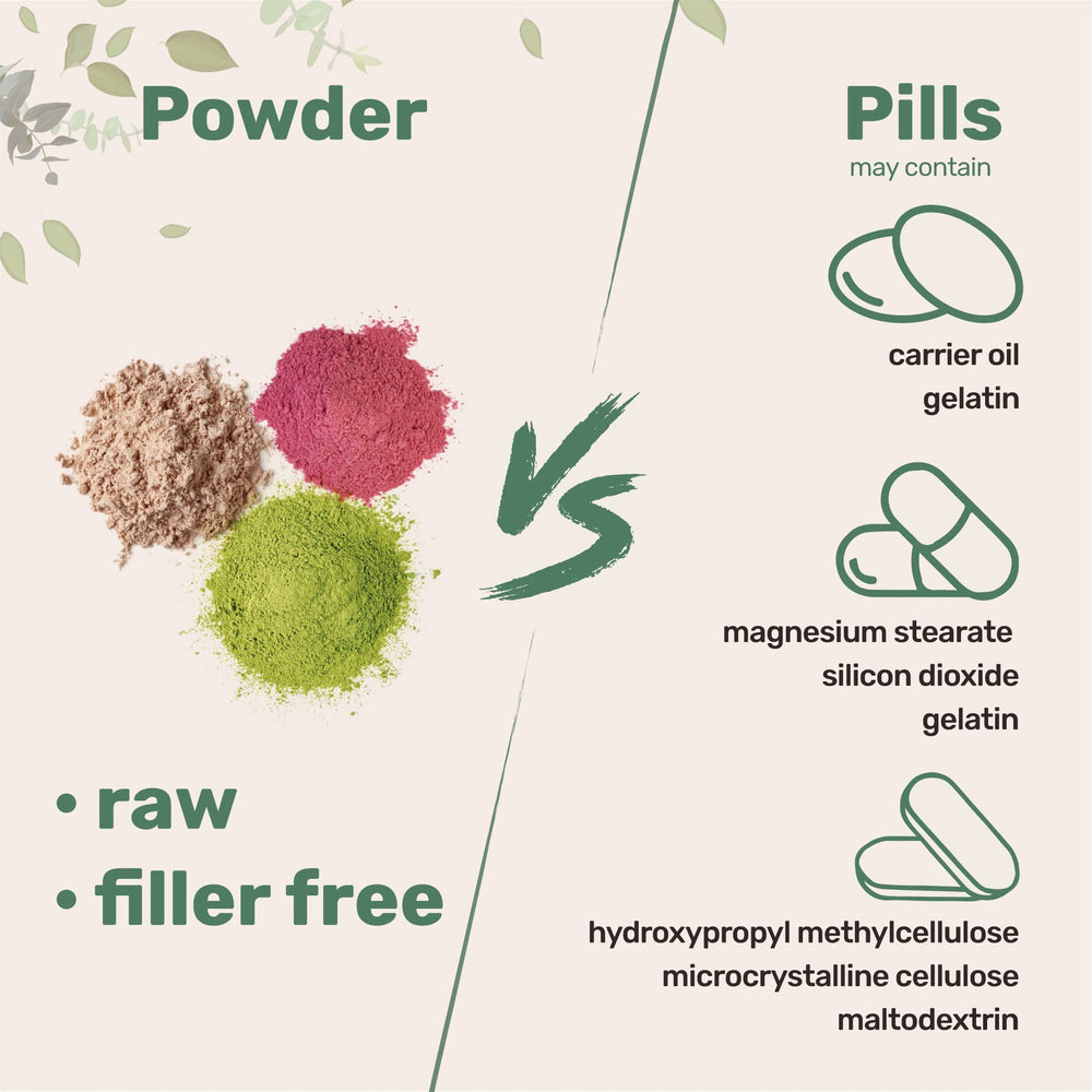 Micro Ingredients Epimedium powder on spoon for smoothie-friendly addition