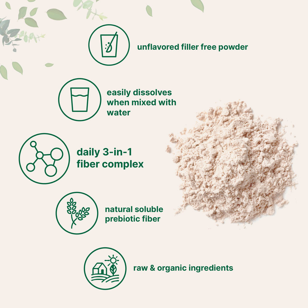 Vegan-friendly Micro Ingredients fiber powder label signaling plant-based fiber support