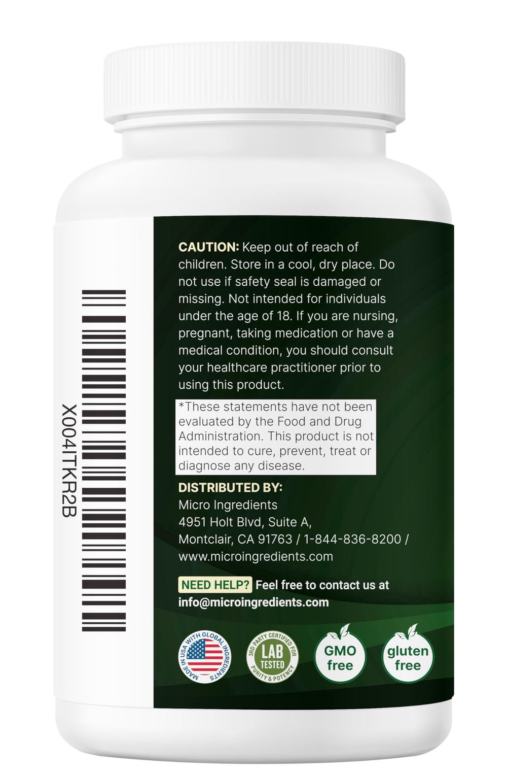 Micro Ingredients NAD+ and Resveratrol bottle pour, easy dosing for consistent supplementation.