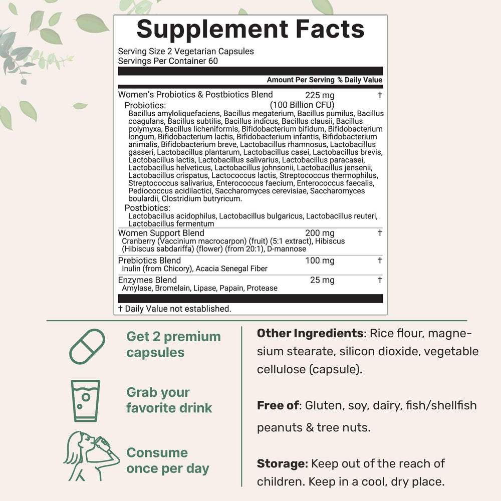 Close-up of veggie capsules for easy, daily probiotic intake.