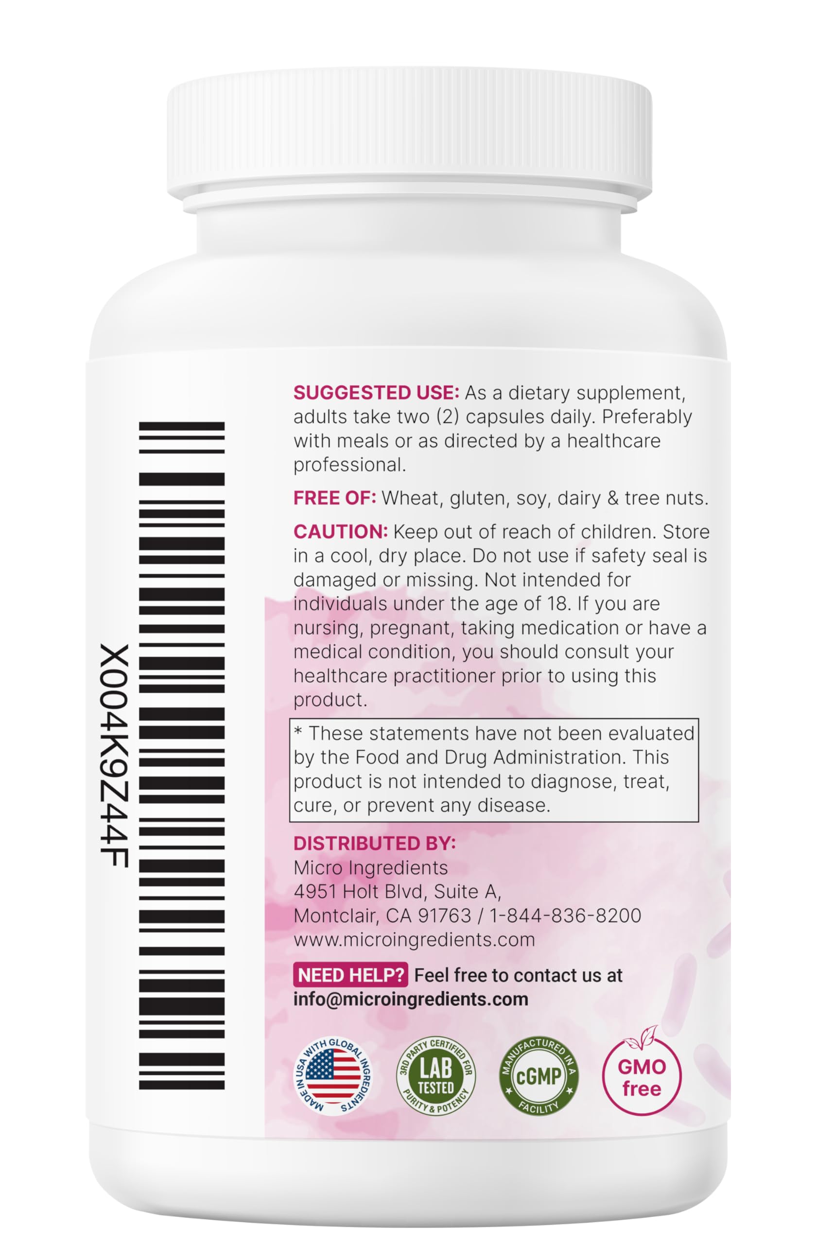 Bottle of 120 capsules ready for sustained probiotic use in daily routines.