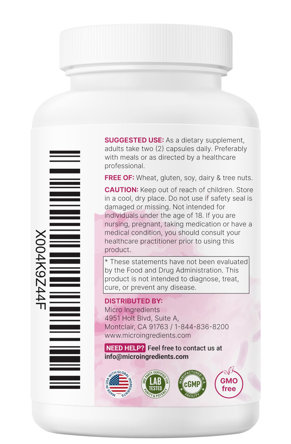 Bottle of 120 capsules ready for sustained probiotic use in daily routines.