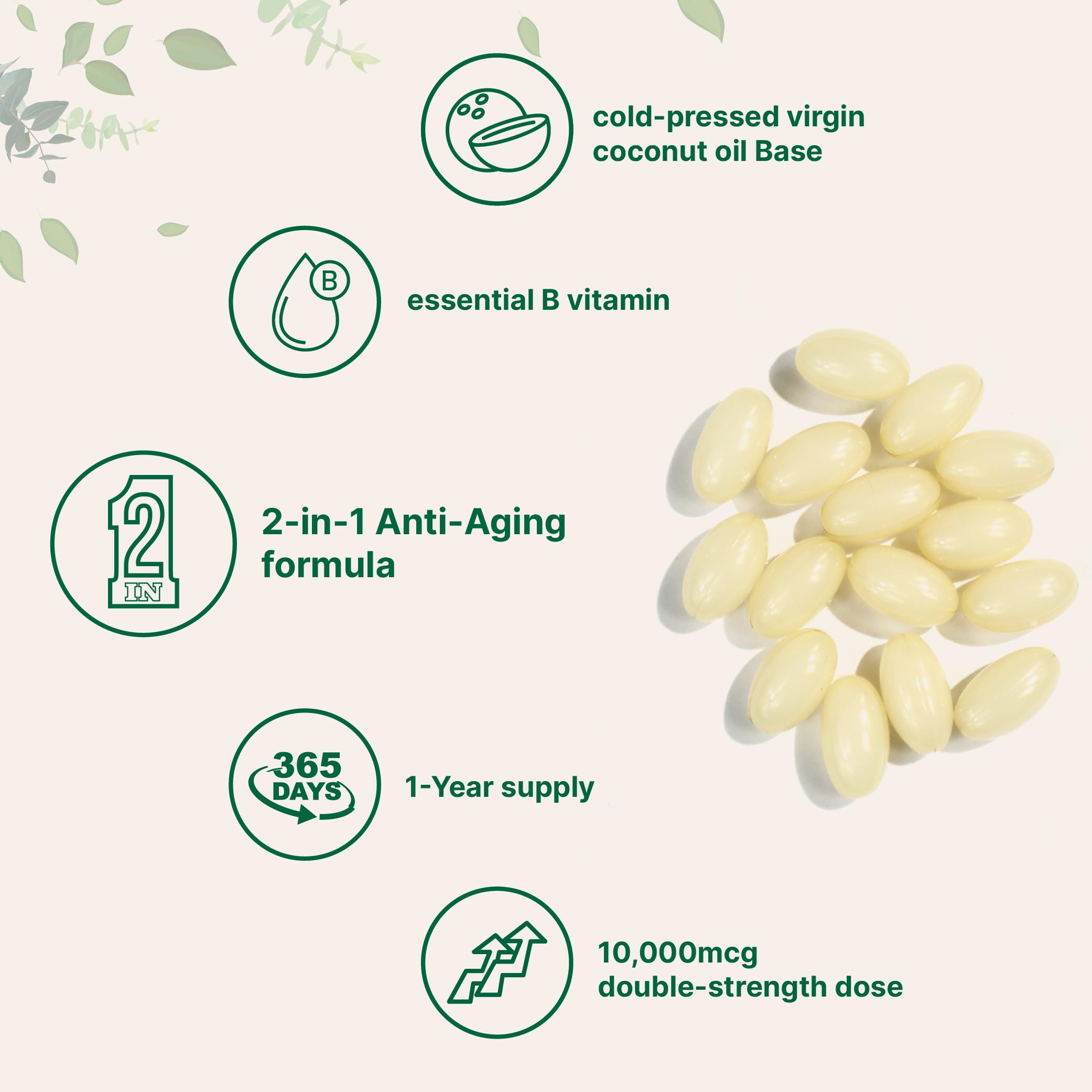 Micro Ingredients Year-supply packaging showing a full 365-day count