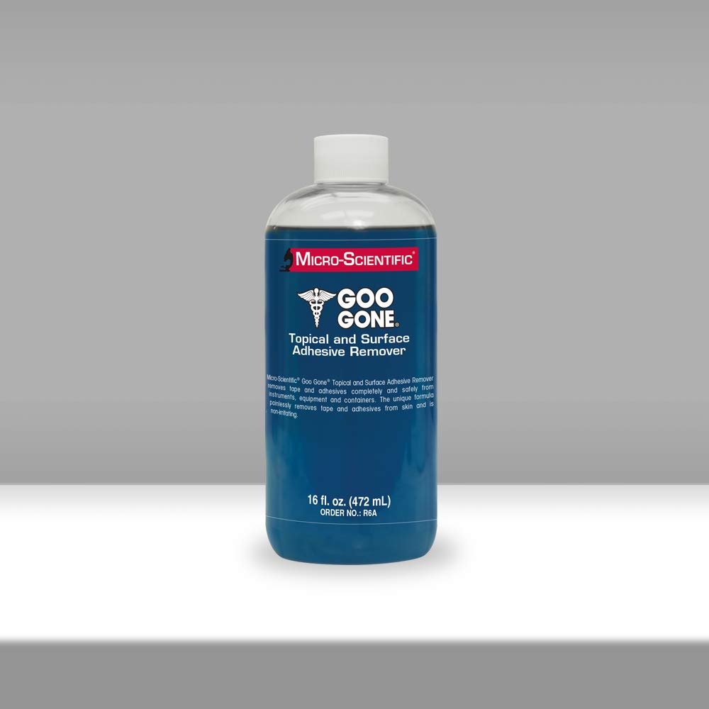 Micro-Scientific Goo Gone Topical Remover targets hair-residue during tape removal