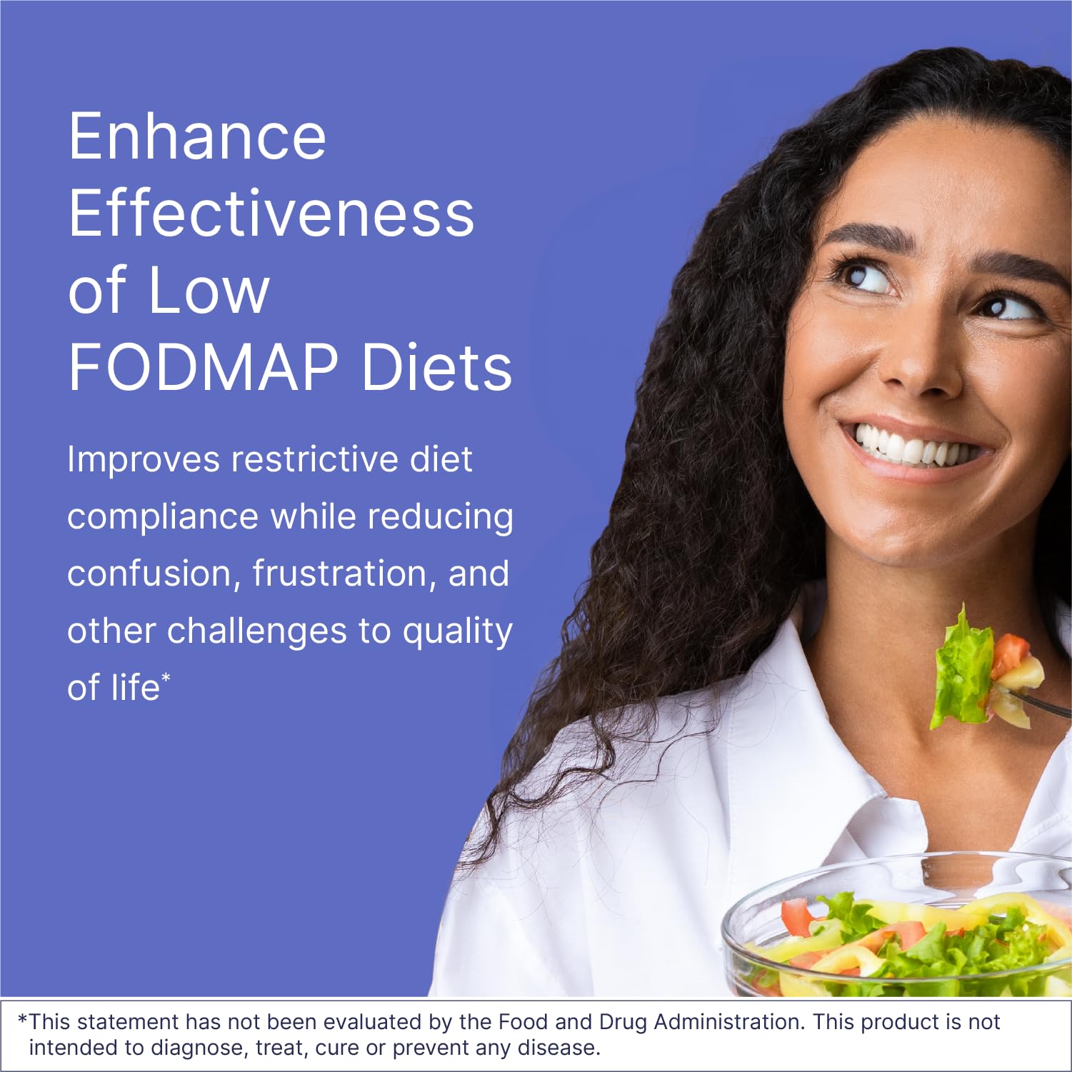 Close-up of Microbiome Labs FODMATE capsules showing easy-to-swallow design.