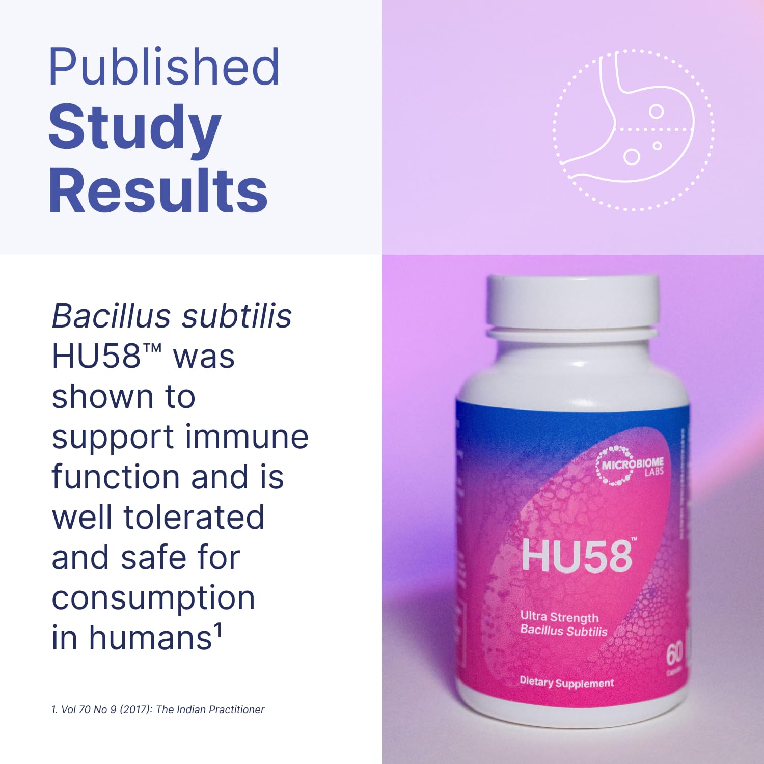 Capsules on wood surface suggest convenient daily probiotic for digestive comfort.