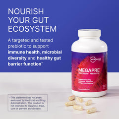 MegaPre capsules arranged for easy daily use