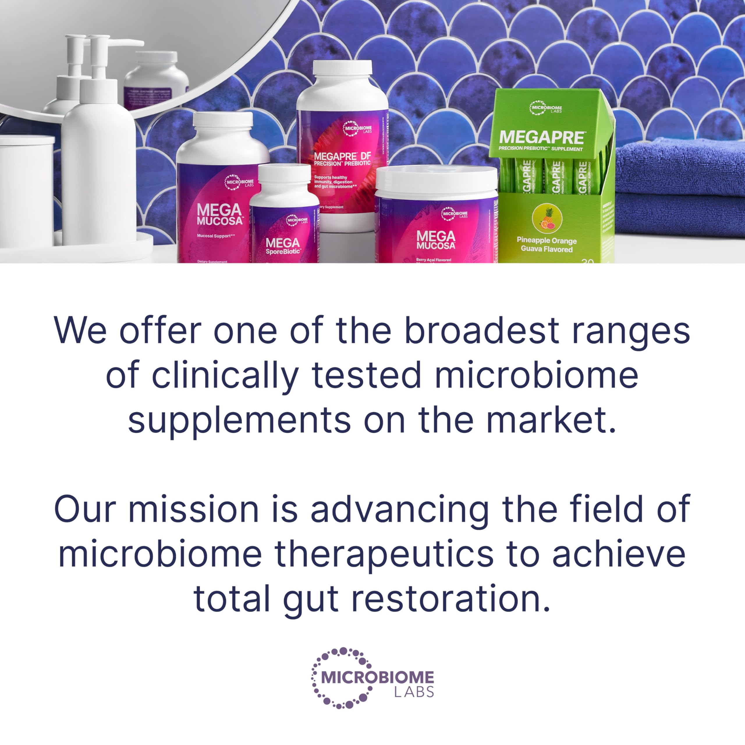 Label-detail image emphasizes clear, safe postbiotic science for gut balance.