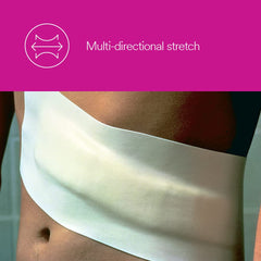 Microfoam Surgical Tape demonstrates water resistance and contour conformity for reliable adhesion.