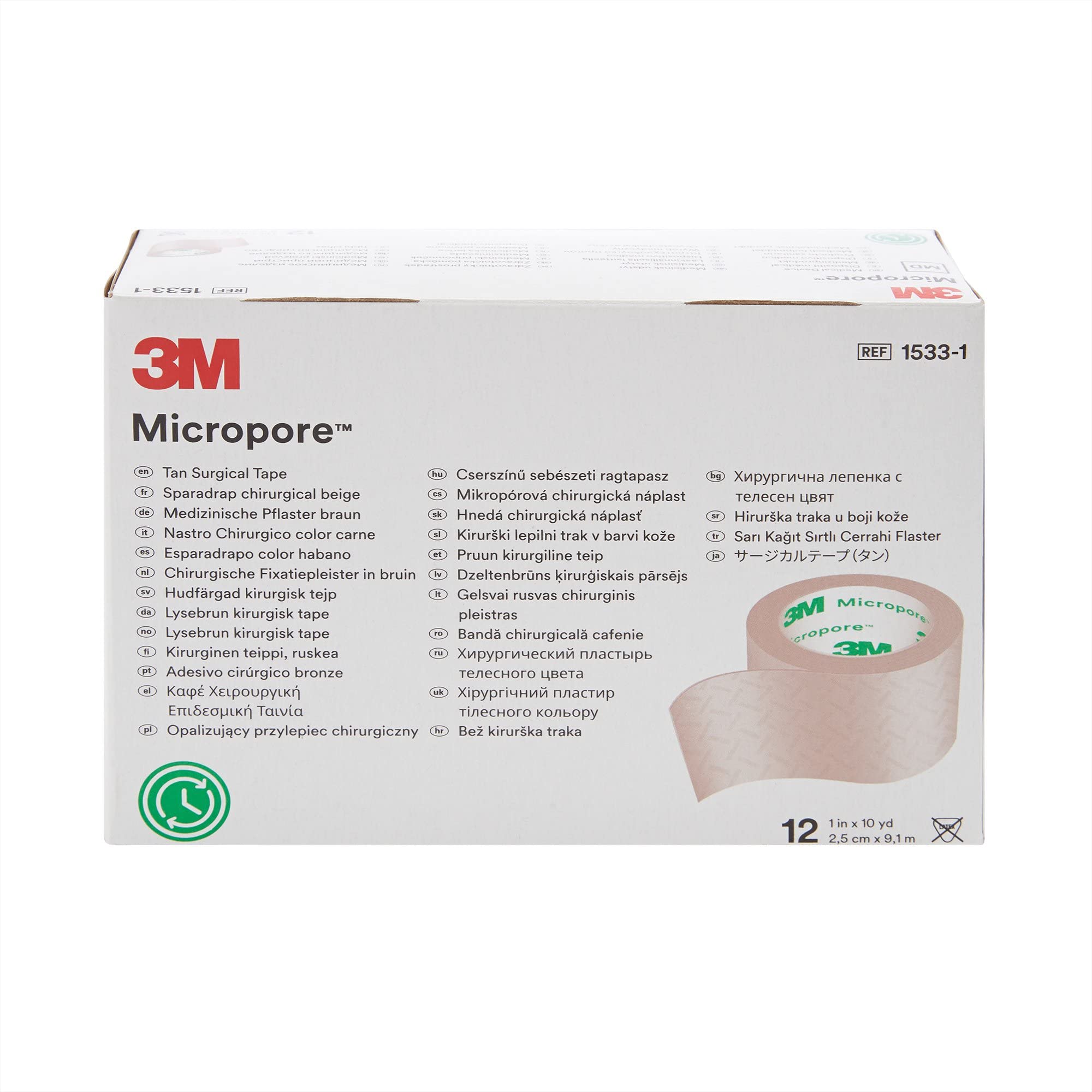 Micropore surgical tape easy-tear design enables quick adjustments with minimal residue.