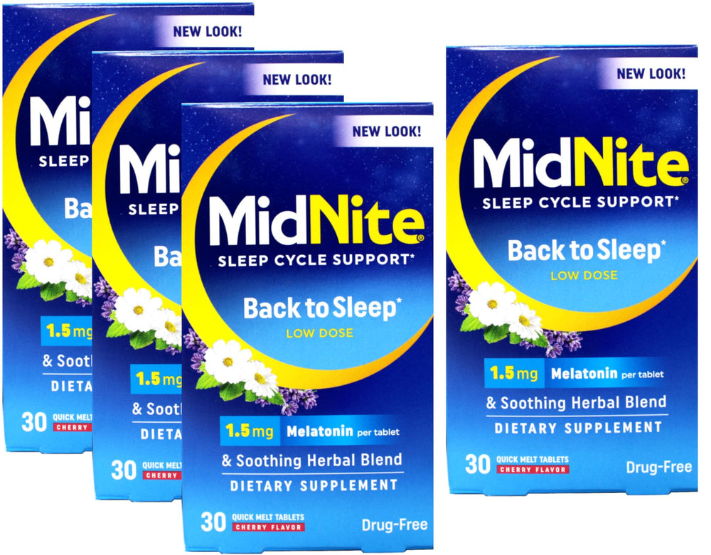 MidNite Sleep Cycle bottle with cherry flavor supports easy nightly use