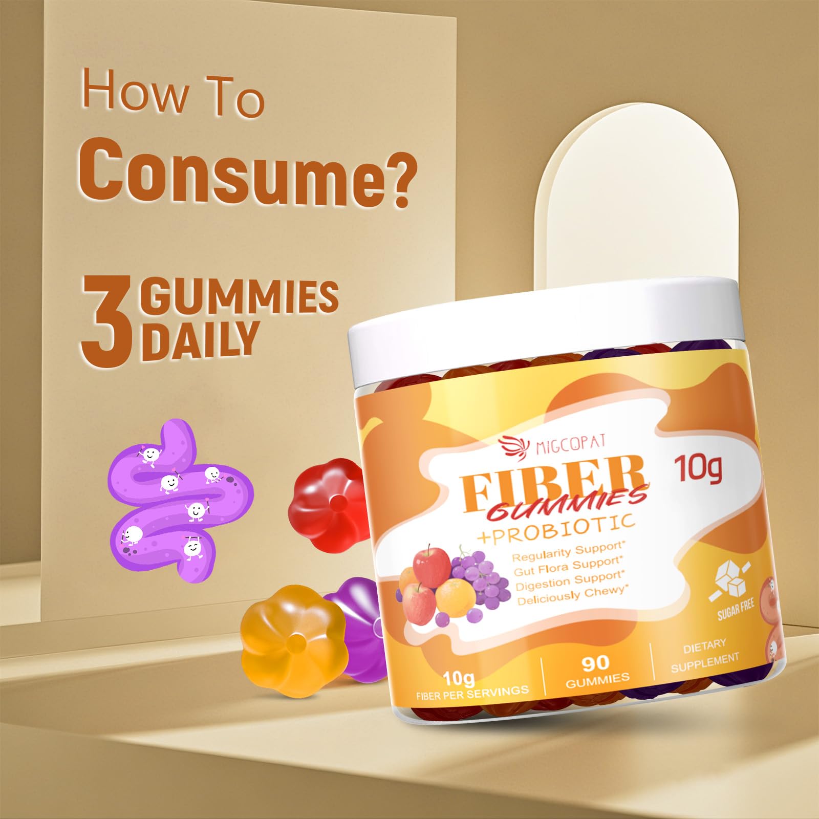 Daily-use gummies for a consistent fiber routine