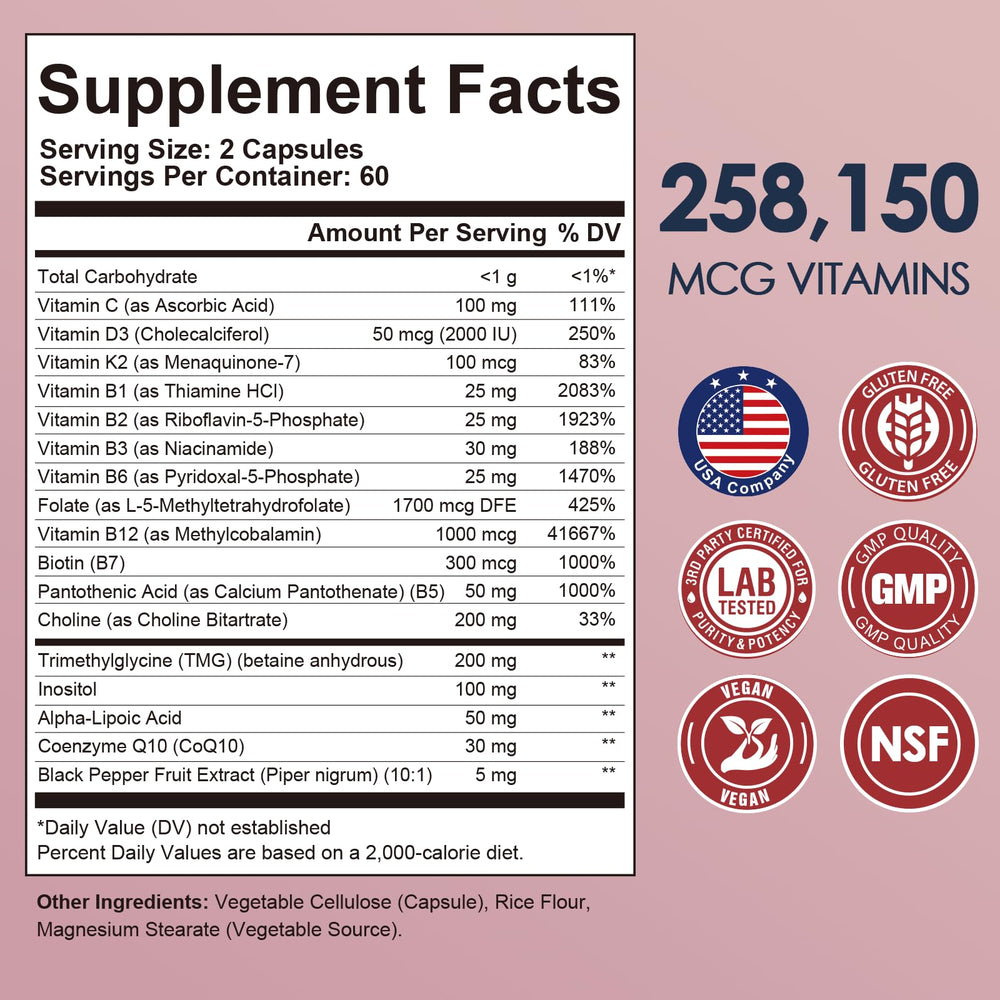 Migcopat 17-in-1 bottle beside a glass of water.