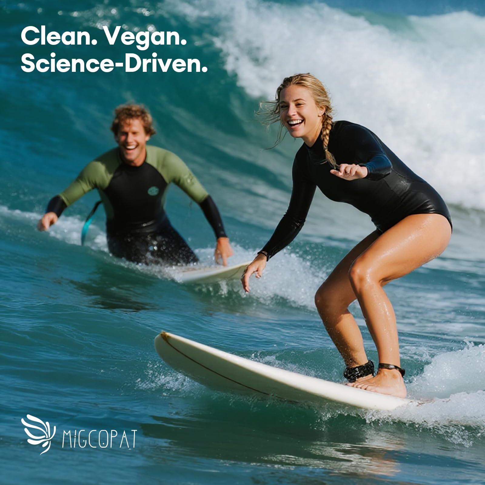 Migcopat Ashwagandha-Rhodiola blend bottle emphasizing stress response support