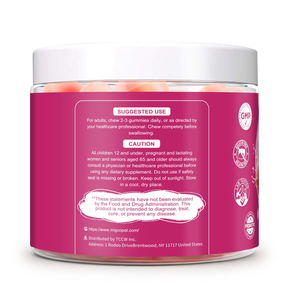 Migcopat digestive health gummies ready-to-use daily wellness snack