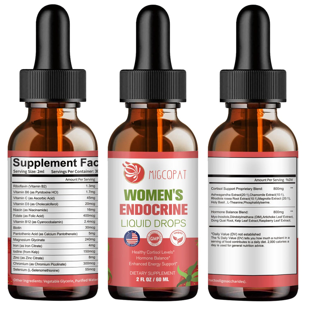 Migcopat evening routine with bottle for mood and rest support.
