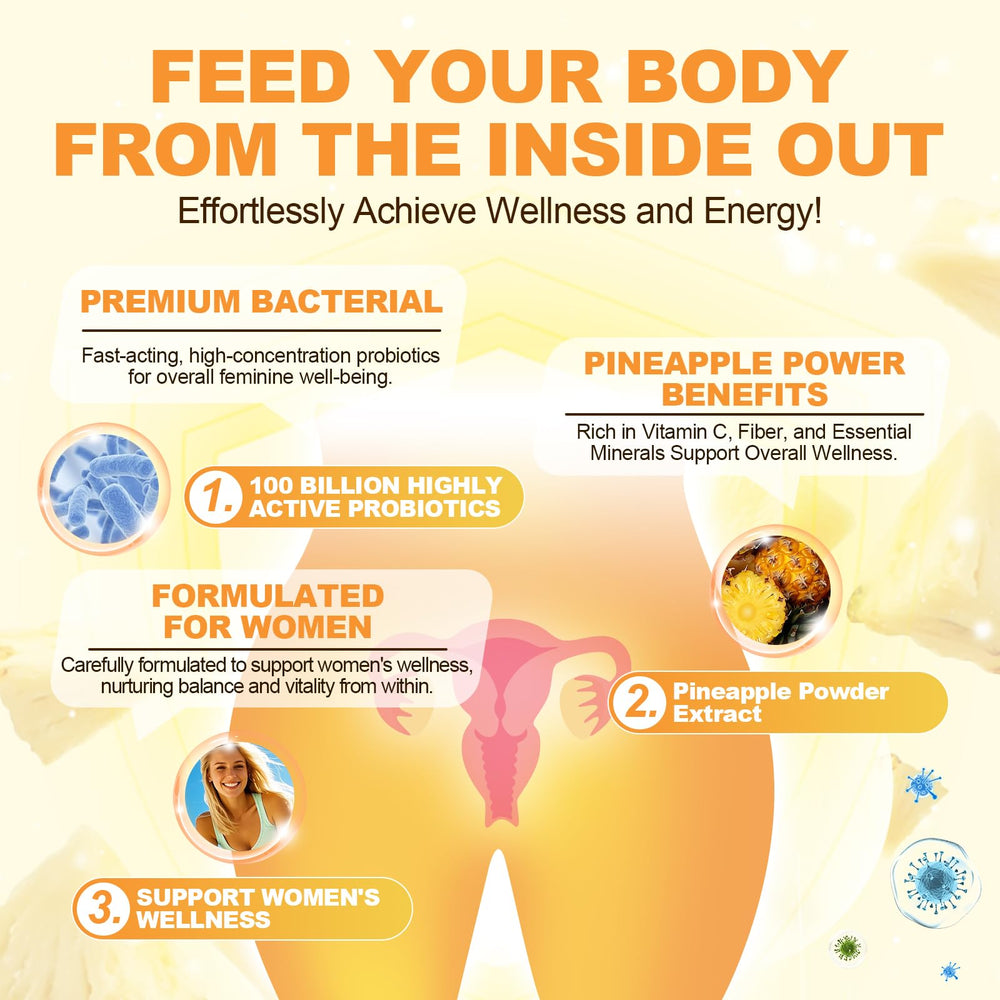 Migcopat feminine health ingredients blend image emphasizing nourishing balance.