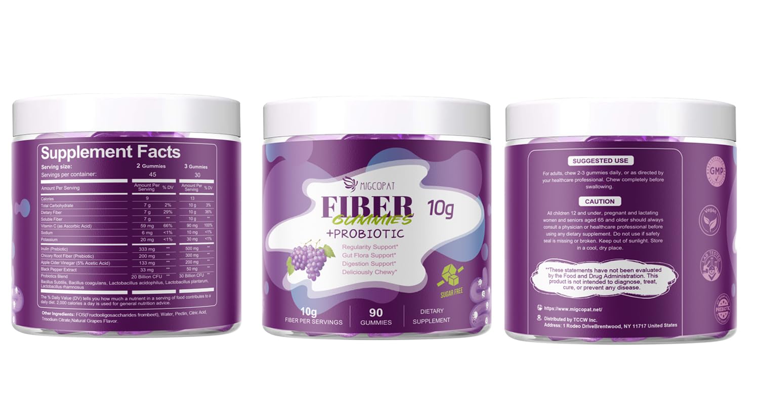 Migcopat unisex wellness gummies for everyday use.