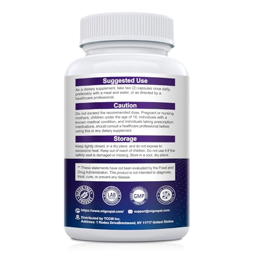 Migcopat Magnesium Complex: uso diario cómodo para concentración y relajación.