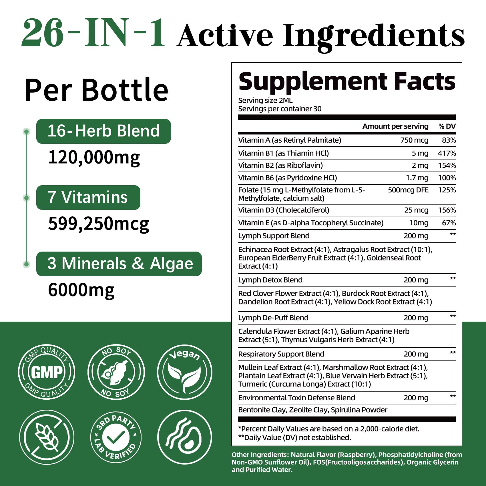 Product packaging with raspberry flavor cue and natural ingredients.