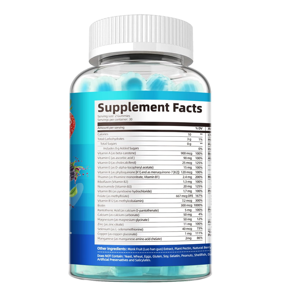 Migcopat vitamin complex label with A, C, D, E and B vitamins.