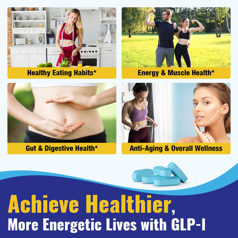 Mightnes GLP-l digestive health scene with healthy meals.