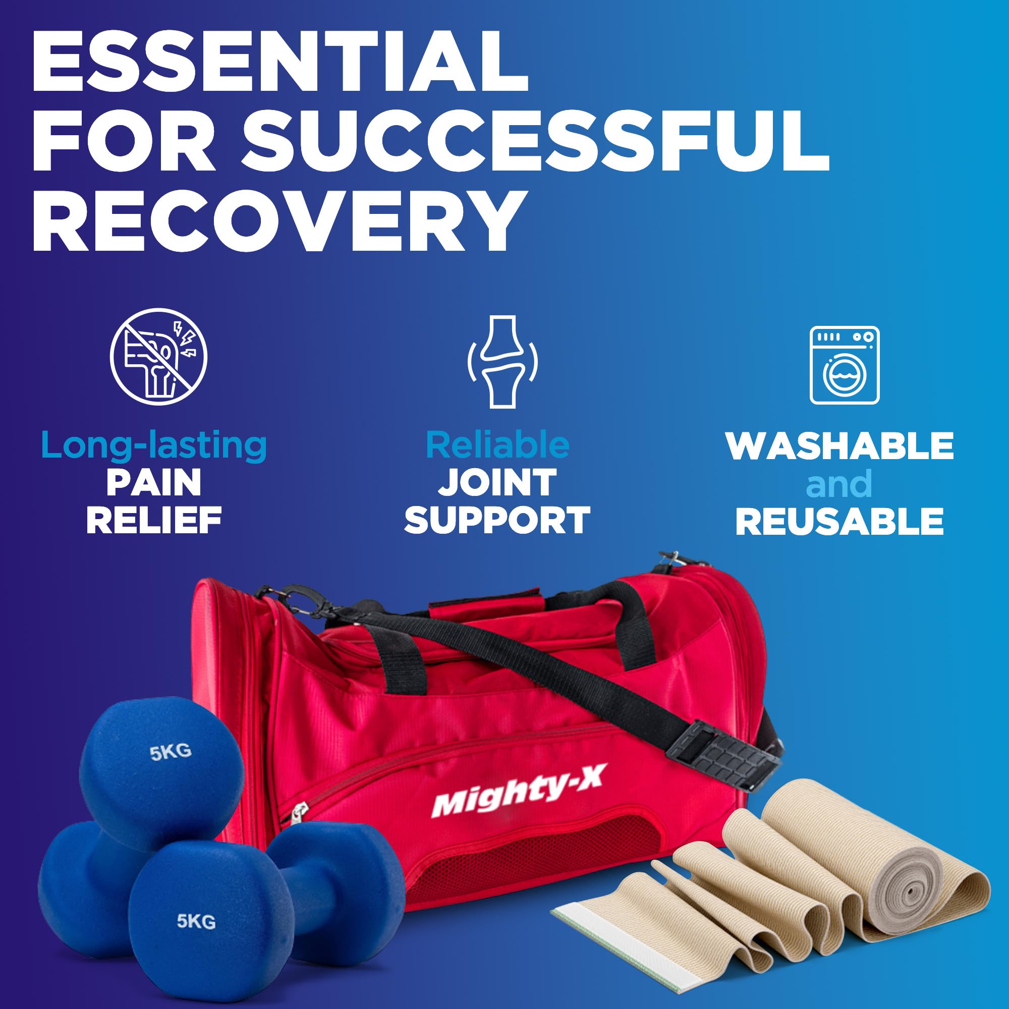Mighty-X compression wrap ideal for legs and abdomen in everyday use.