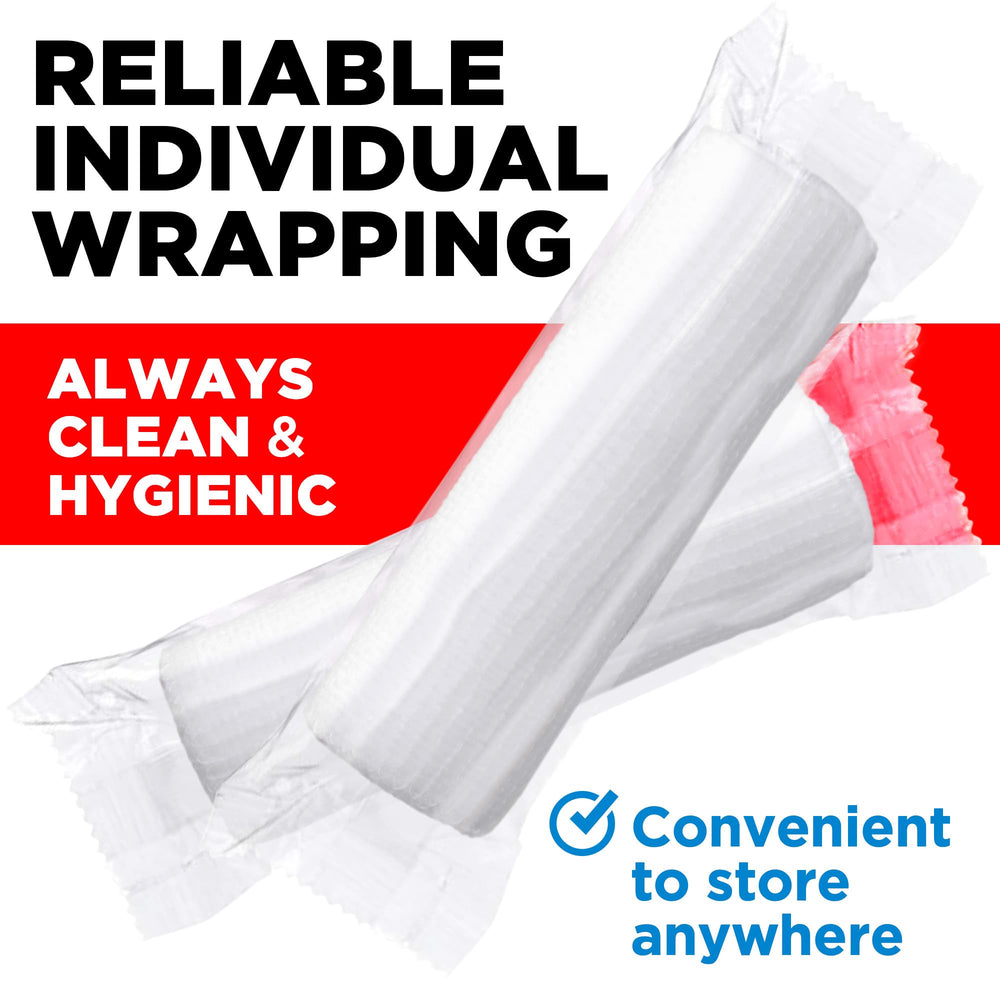 Mighty-X latex-free gauze rolls are individually wrapped for clean use.