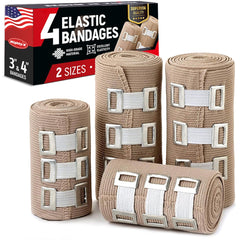 Mighty-X Premium Elastic Bandage Wrap 3in Wrist offers snug, adjustable compression.